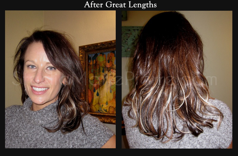 hair extensions before and after photos. Great Lengths Hair Extensions